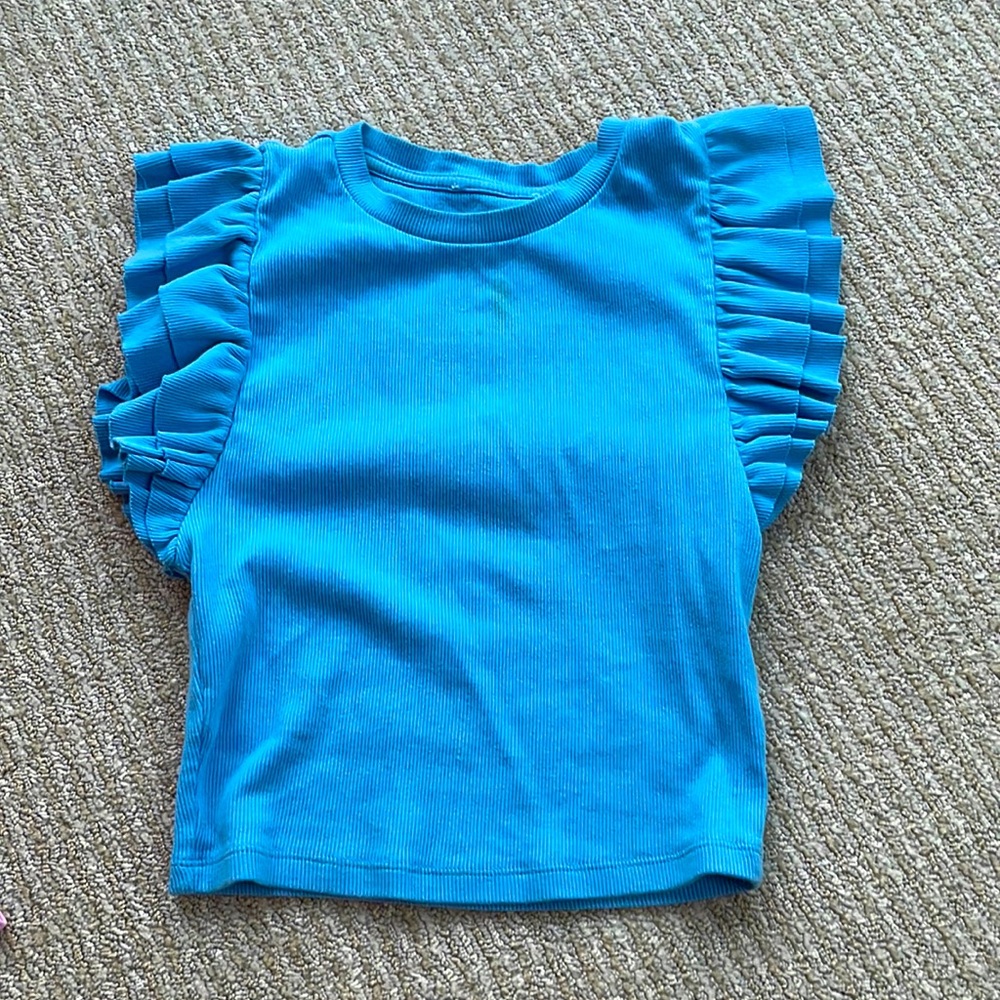 RARE ZARA RUFFLE TOP